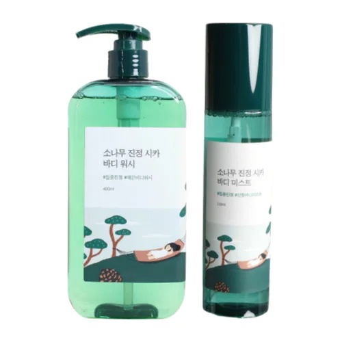 [セット]松の木 鎮静 シカ ボディウォッシュ 400mL+ボディミスト 150mL