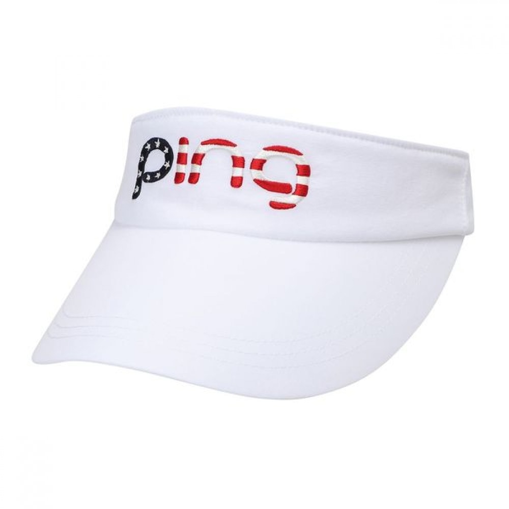 [ping] 女性用星条旗ロゴサンバイザー