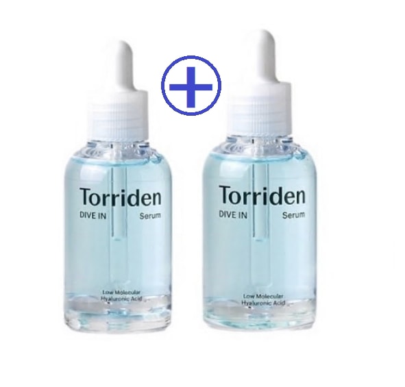 [正規品] (1+1) ダイブイン セラム50ml x 2本セット = 100ml 低分子ヒアルロン酸 美容液 /ブースター 水分チャージ/ 保湿ケア 敏感肌 / 乾燥肌 インナードライ スキンケア