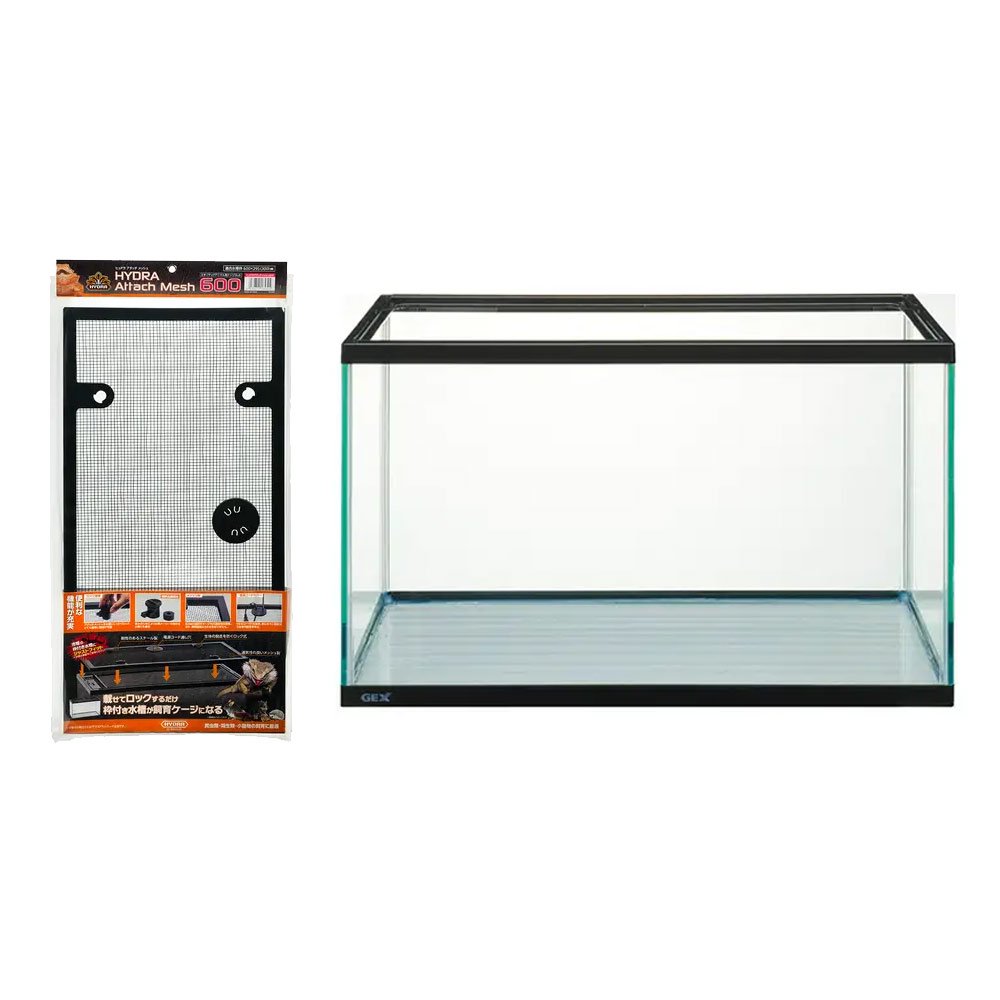 ＧＥＸ　マリーナ６０ｃｍ水槽＋コトブキ工芸　ヒュドラアタッチメッシュ　６００セット　お一人様１点限り　ＣＲＣ10―11―03―90―00