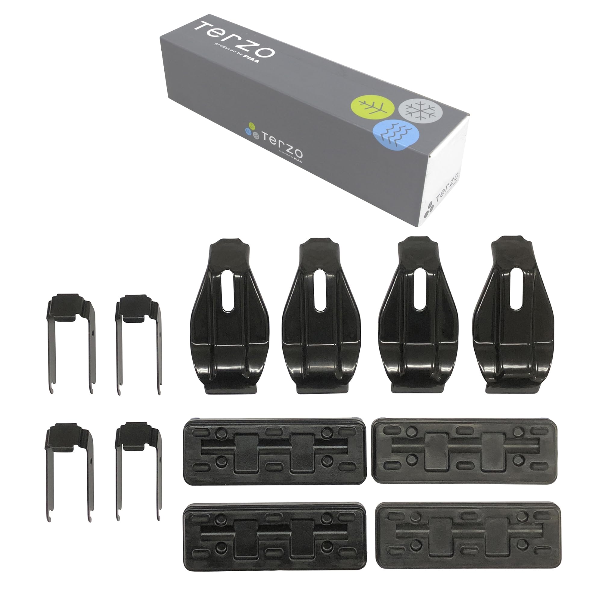 Terzo テルッツォ (by PIAA) ベースキャリア 車種別取付ホルダーセット 4個入 ブラック HONDAフリード_他 EH476