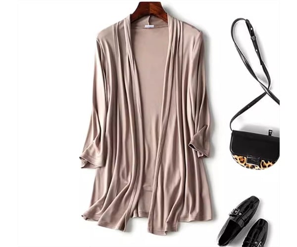 レディース トップス ニット カーディガン 羽織 前開き ロング ミドル丈 7分袖 ストレート ウエストリボン 薄手 大人可愛い きれいめ シンプル カジュアル 上品 おしゃれ かっこいい ラフ 7,973円