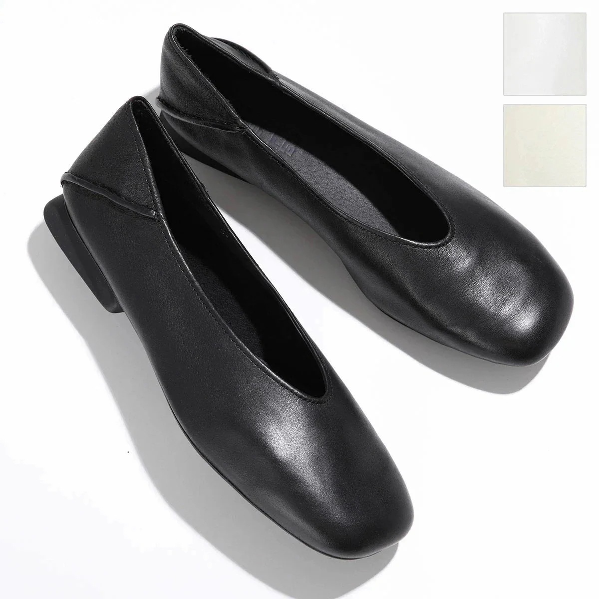 CAMPER カンペール パンプス Casi Myra カシマイラ K201253 レディース ソフトレザー Vカット フラット バレエシューズ バブーシュ 靴