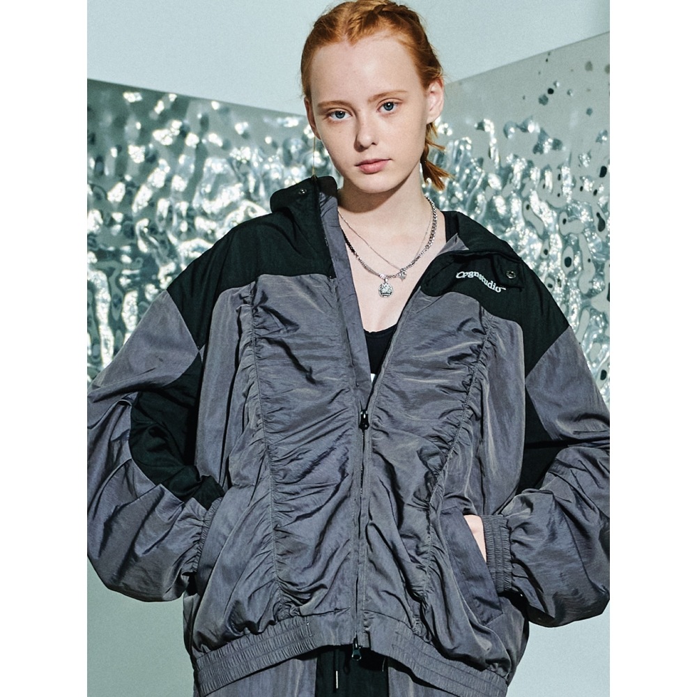 CPGNシャーリング2WAYナイロンジャケットブラック