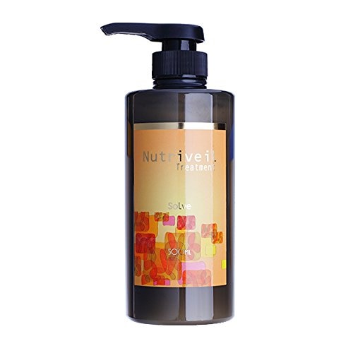 縮毛矯正した髪・カラーの繰り返しで大きくダメージした髪用トリートメント「栄養そのもので洗うsolve」ソルブトリートメント ニュートリヴェール (500ml)