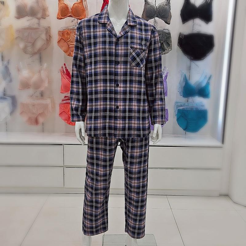 綿レーヨン起毛パジャマ 寝巻き セット MP8870A,WP8870R_US