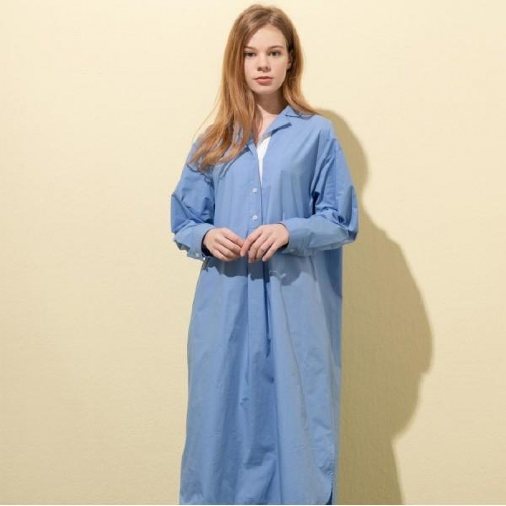 ピータージェンセン 大人 半開きシャツワンピース PQS31NA25M_BU