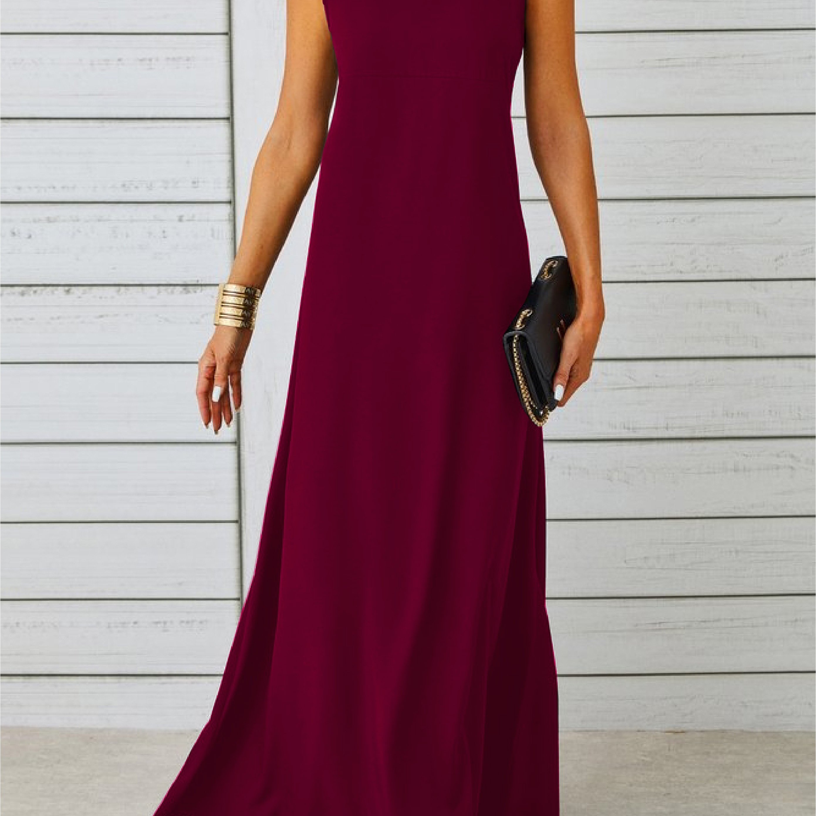 エレガントなノースリーブジャカードドレス