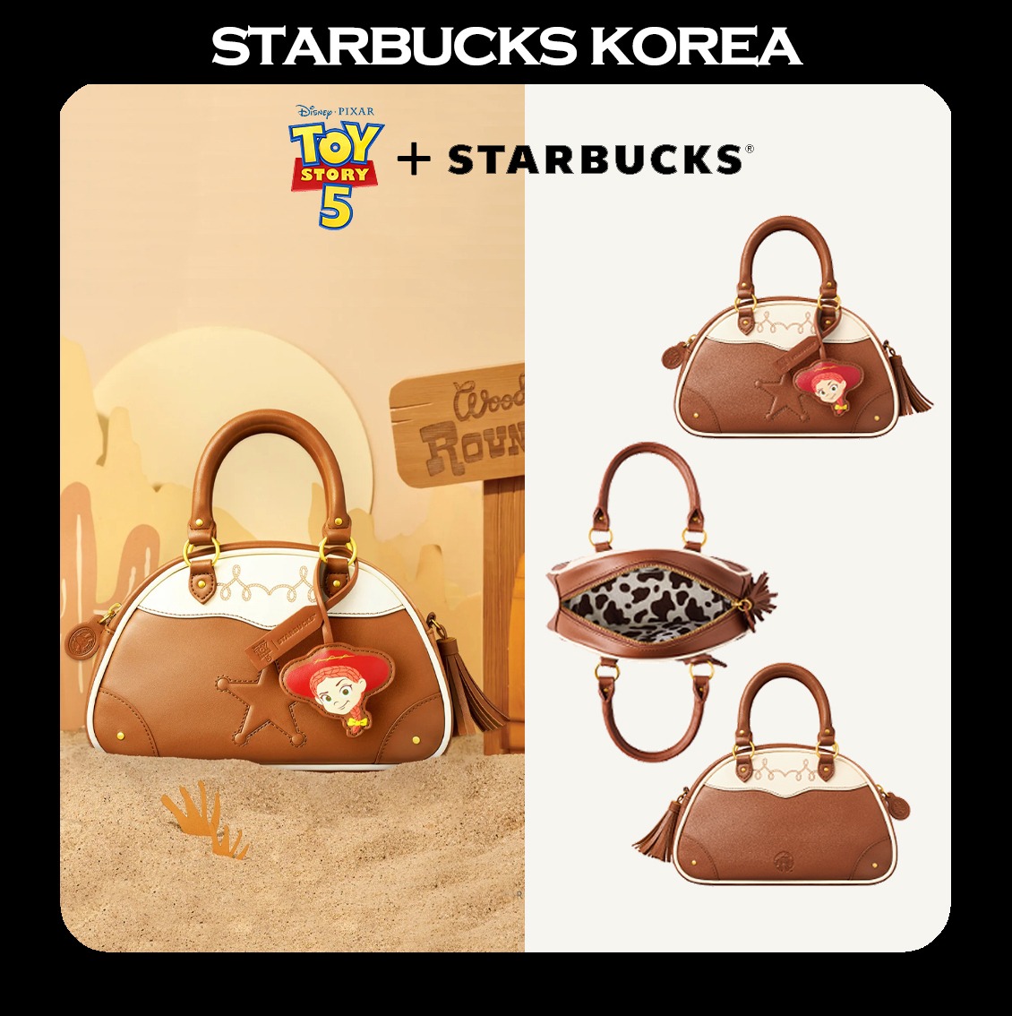 [韓国スターバ x トイストーリー5] 26 Toy Story Cowgirl Bowling Bag