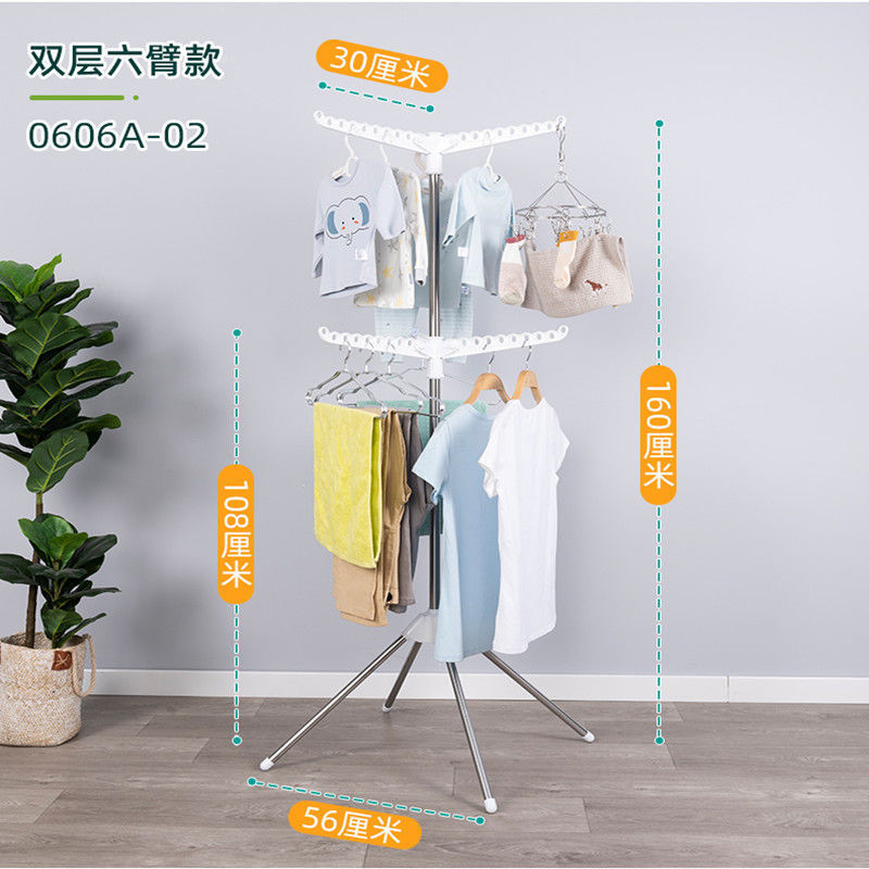 簡易フードラック 多機能ハンガー ステンレス製簡易ハンガー 着地折り畳みハンガー ベランダ室内小型モバイルハンガー ハンガー コートハンガー パイプハンガー ハンガーラック 収納