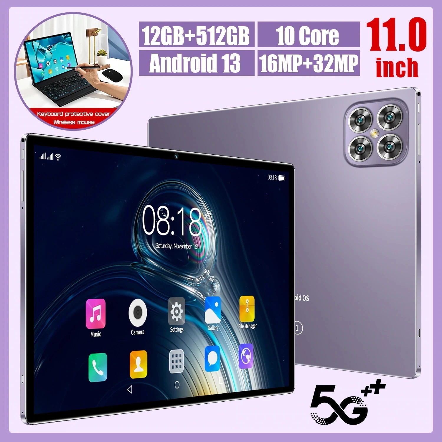 新年新品 タブレット Android13.0 PC 本体 10.1インチ 20000mAhバッテリー Bluetooth GPS WiFi 通話対応 ネット授業 子供向け 安い 新年 ギフト