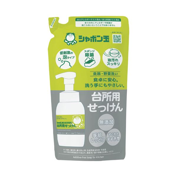 （まとめ）シャボン玉台所用せっけん 泡タイプ つめかえ用 275ml 1個[x10セット]