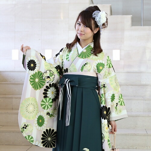 レンタル卒業式 袴 レンタル 女 袴セット 卒業式袴セット2尺袖着物＆袴 フルセットレンタル JAPANSTYLE ジャパンスタイル 安い ハカマ はかま rental