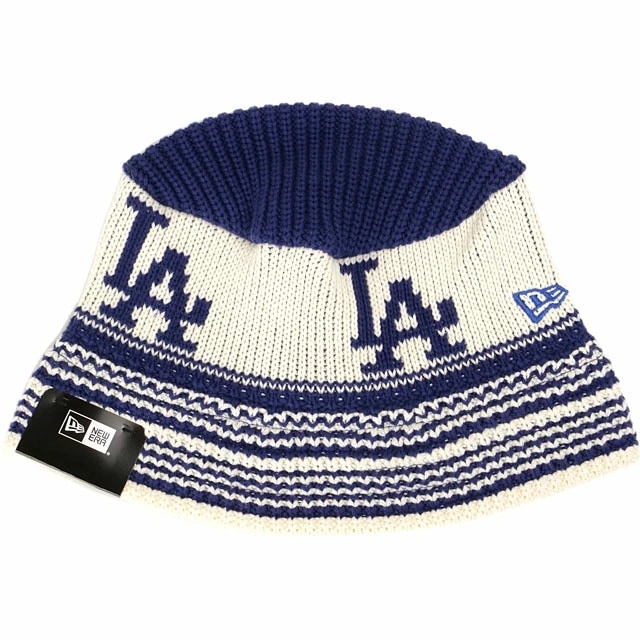 メール便 ニット バケットハット ロサンゼルス・ドジャース [14667669] KNIT BUCKET LOSDOD メンズ・レディース 帽子 インディゴブルー/クローム 正規取扱店