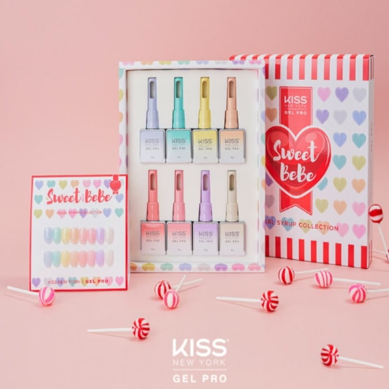 KISS NEW YORK / Sweet BeBe syrup glitter gel 8set