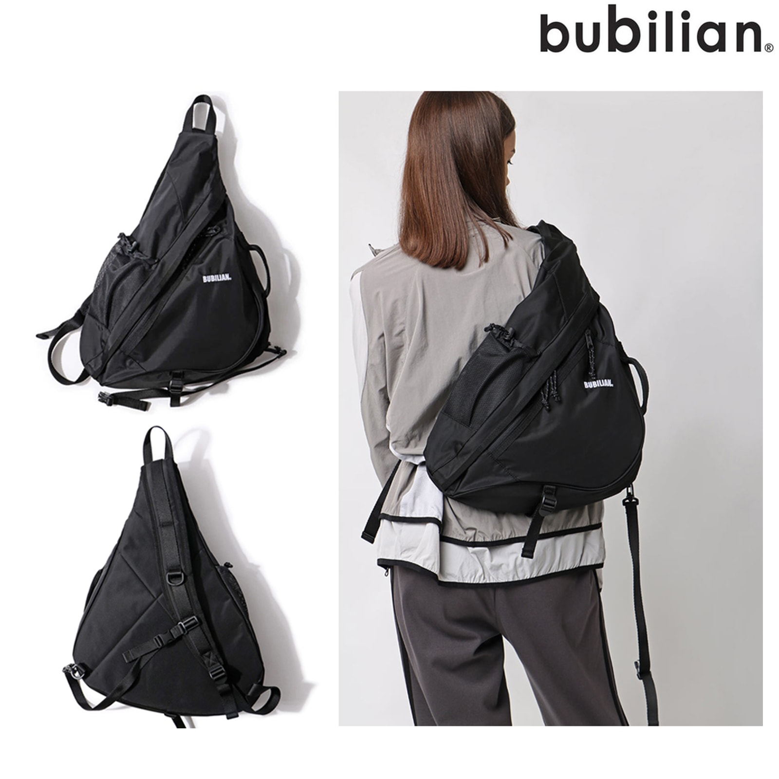 Quaker Sling Bag [BLACK] 多機能 軽量 ノートパソコン 収納 通勤 出張 旅行 通学 メンズ/レディース 人気 おしゃれ カジュアル