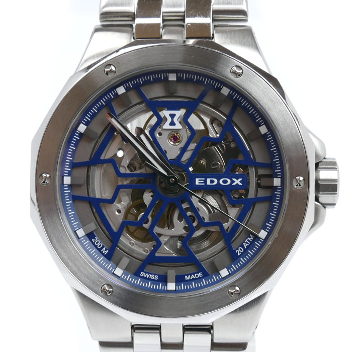 EDOX エドックス デルフィン メカノ 腕時計 自動巻き 85303-3W-BUIGB メンズ 中古