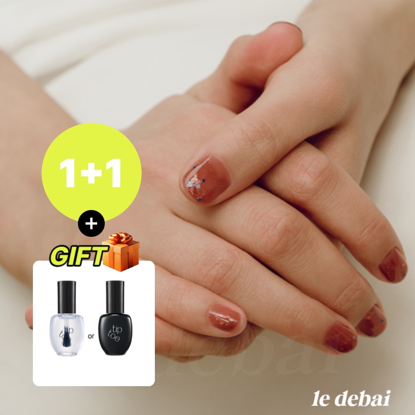 【企画 Set / NEW】 シグネチャー グリッターネイル 14種 (1+1) + Free OMAGE (トップコート)