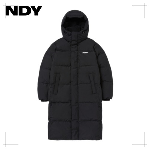 NDY ソリッド ロングダウン Black NERDY 韓国人気
