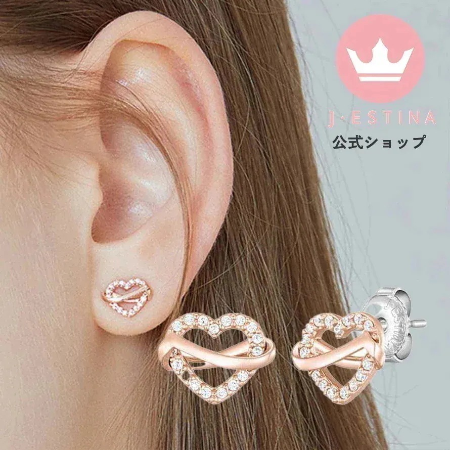 シルバー 925 14K ハート ストーン スタッド ピアス キラキラ パーティ 記念日 レディース アクセサリー プレゼント 結婚式 お呼ばれ 金アレ 対応 卒業式 入学式 お歳暮