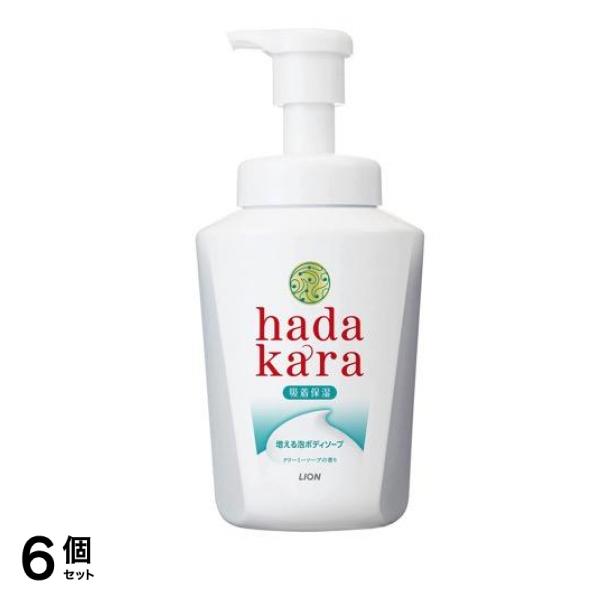hadakara(ハダカラ) ボディソープ 泡で出てくるタイプ クリーミーソープの香り 550mL (ポンプ付き本体) 6個セット