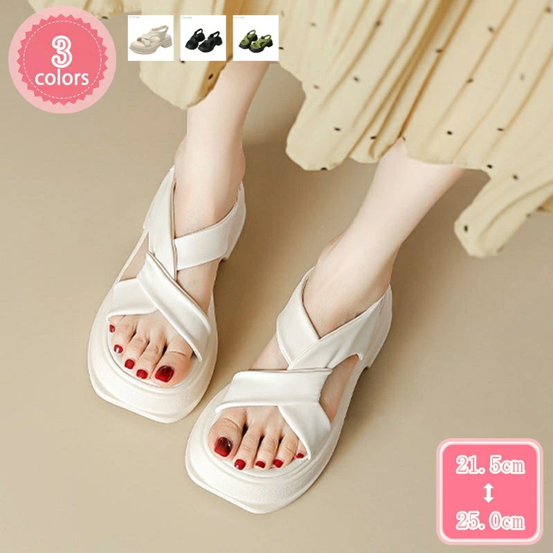 1000円OFFクーポン 厚底 スポーツサンダル レディース サンダル 夏 軽量 柔らかい 楽ちん 靴 レディース スニーカーサンダル 疲れない 滑り止め 歩きやすい アウトドア おしゃれ 身長アップ