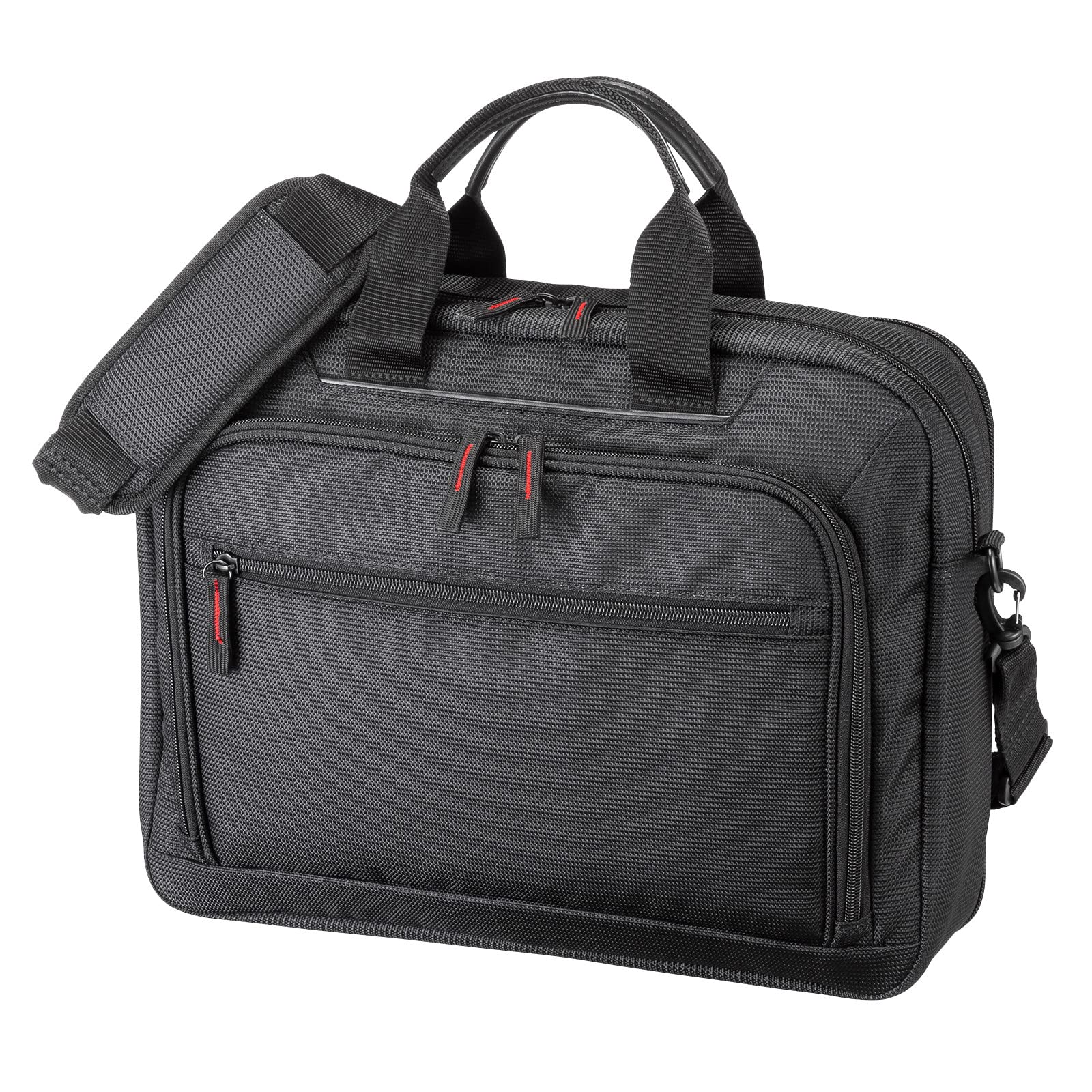 サンワサプライ マチ拡張PCバッグ(14インチワイド・ブラック) BAG-W3BK