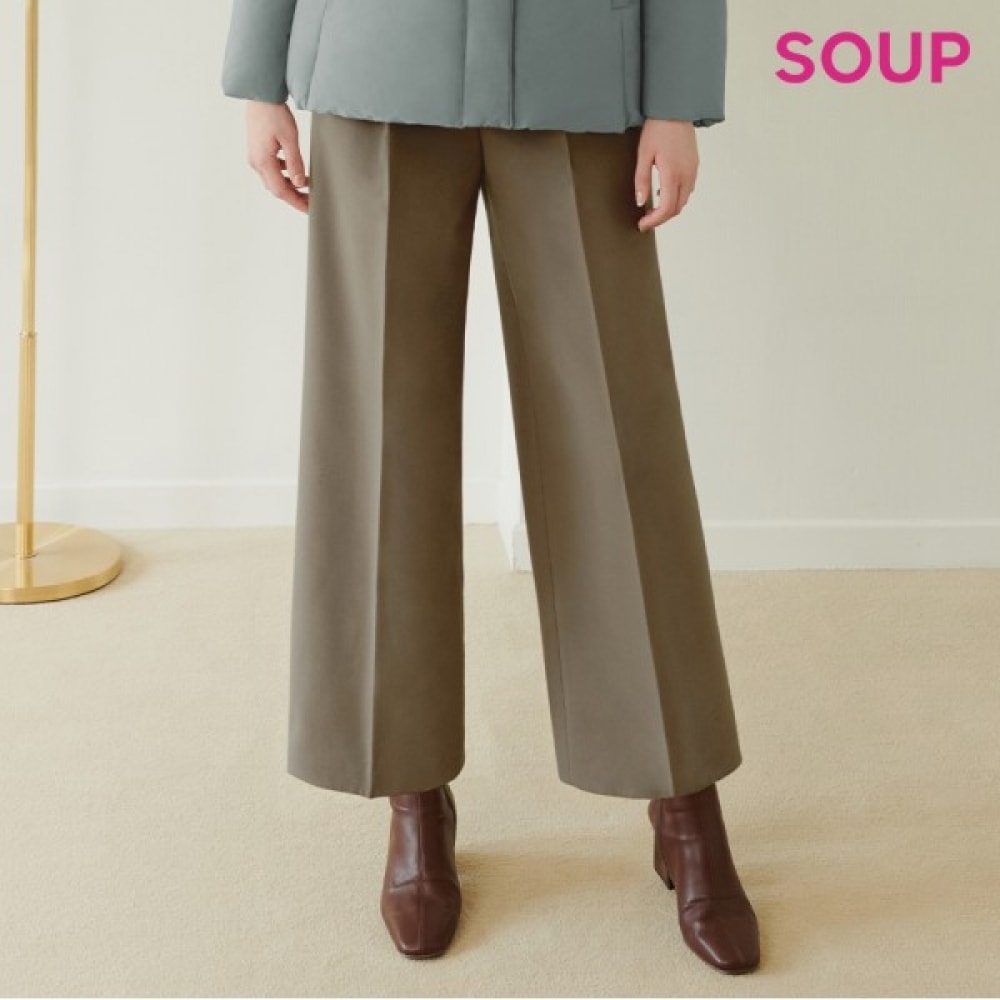 [フォレスト] ピンタックワイドバンディングパンツ (SYALP32)