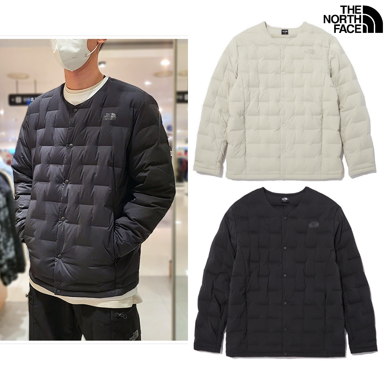 MenS TUBE DOWN CARDIGAN 2色 新商品 男女共用 韓国人気 冬のファッション 防寒用品 韓国ファッション カジュアルバッグ ストリートファッション