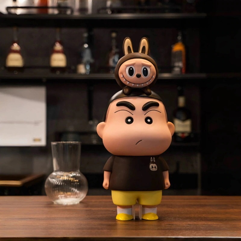 【拾弐】labubu布クレヨンしんちゃんブラインドボックス手作りファッションぬいぐるみ置物可愛い女の子プレゼント