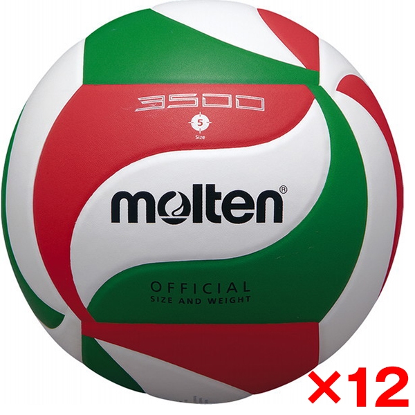 12個セット バレーボール 5号球 バレーボール3500 V5M3500