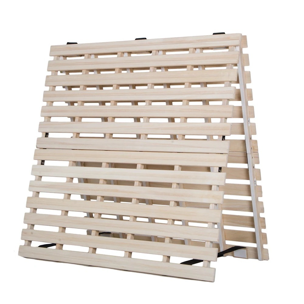 【国内即発送/無料配達】【人気商品】すのこベッド 折りたたみ 折りたたみベッド 二つ折り天然桐すのこベッド【シングル】-38