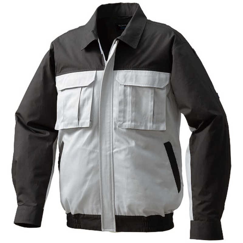 空調服　綿厚手脇下マチ付き ウェアのみ シルバー×ダークグレー M　KU91920C06S2 7,881円