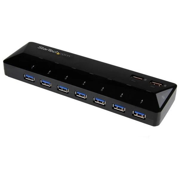 ST93007U2C ブラック [USB 3.0ハブ 7ポート 急速充電専用ポート搭載(2ポートx2.4A)]