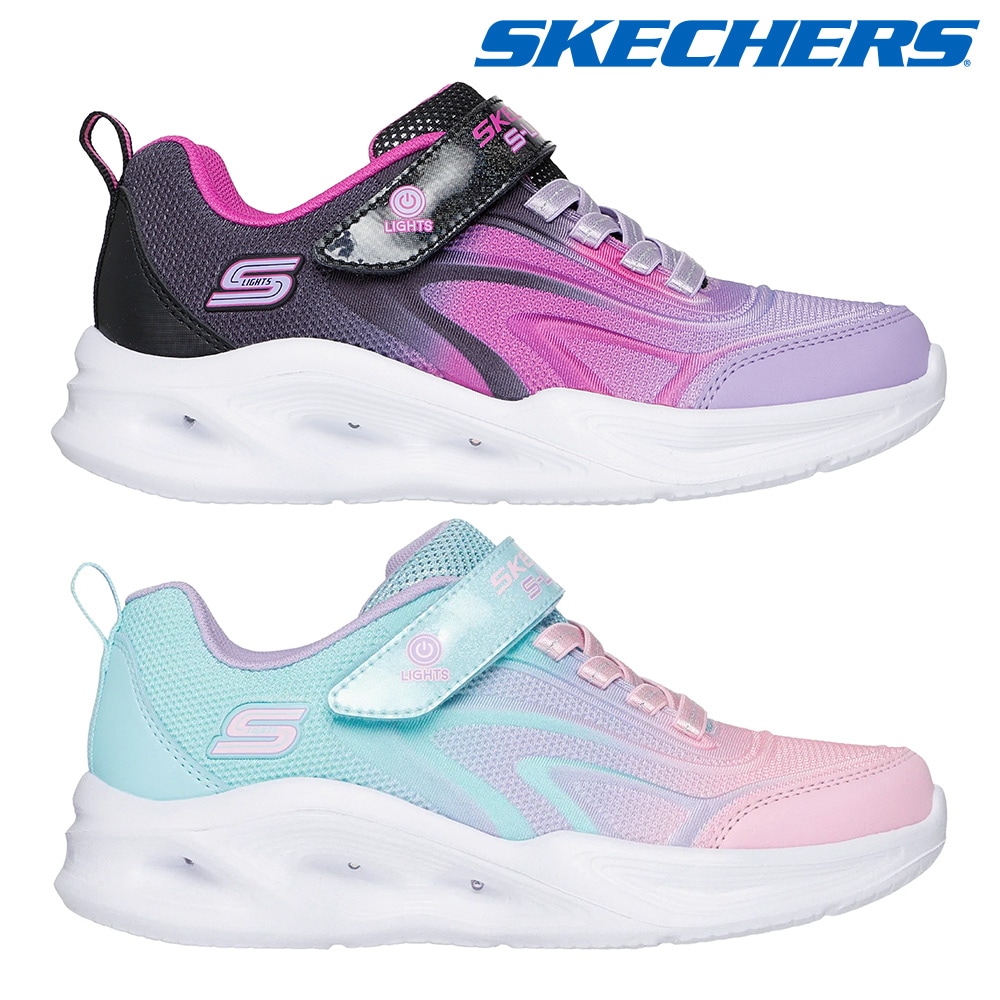スケッチャーズ スニーカー キッズ Sライツ ソラ グロー カラー ブリーズ 303713L SKECHERS SKECHERS SOLA Glow 女の子 光る靴