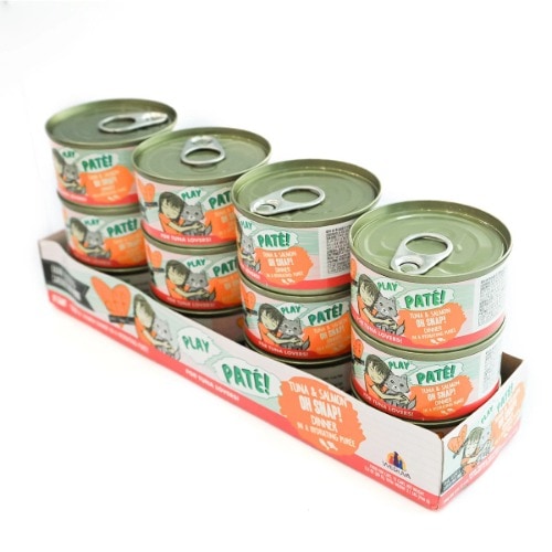 ウェルバBFF猫ウェット缶飼料80g x 12 - チュナサルモンペット墓苗栄養バランス健康簡単携帯