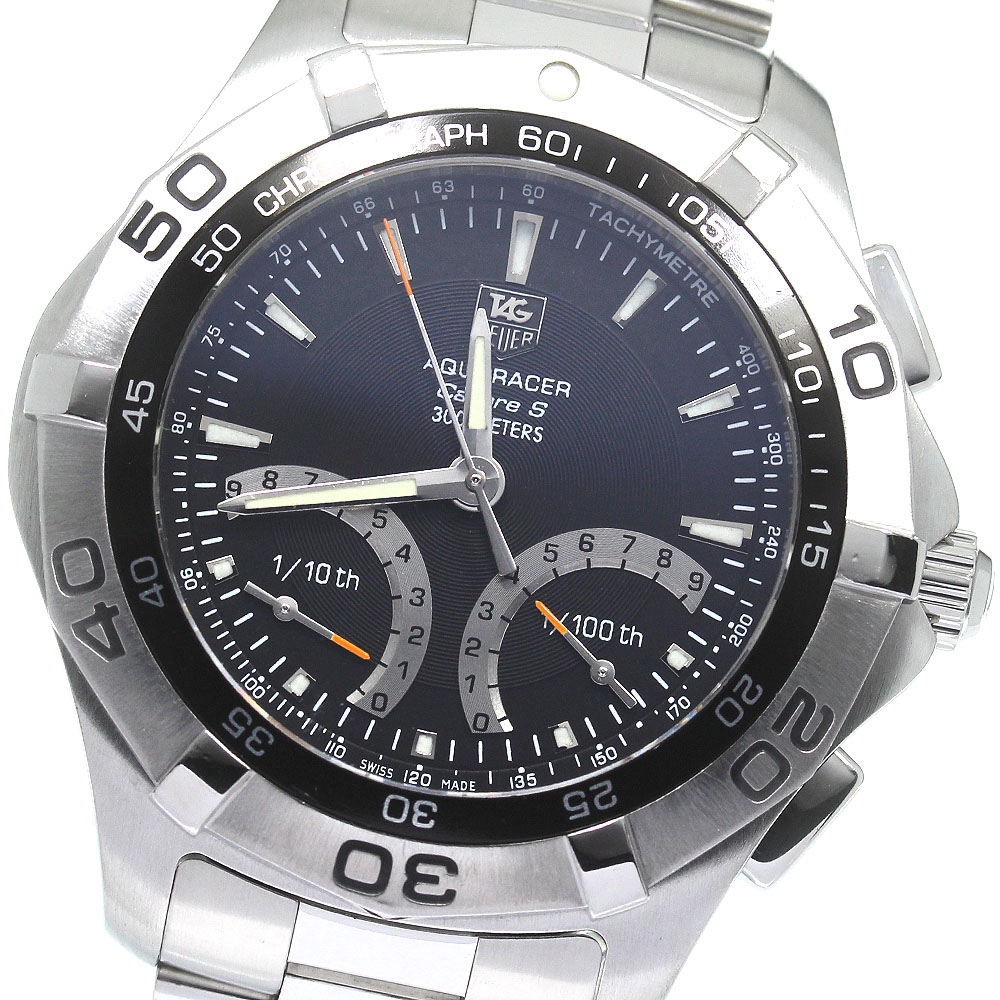 タグホイヤー TAG HEUER CAF7010 アクアレーサー キャリバーS クロノグラフ クォーツ メンズ _816436【中古】