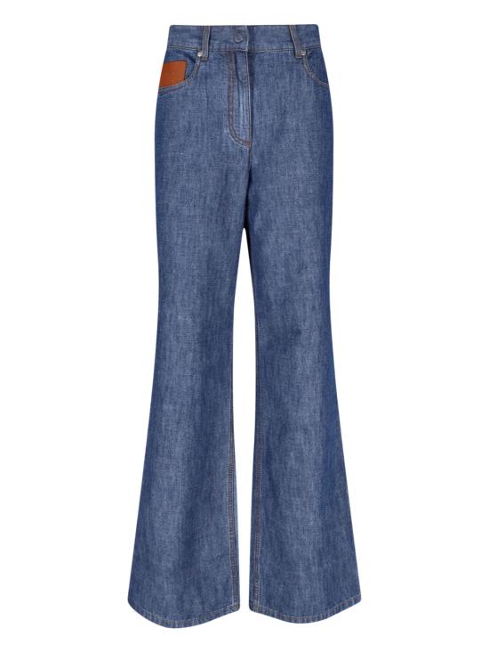 FENDI Women Denim Pants FLP863 AW8H F0QB0 Blue