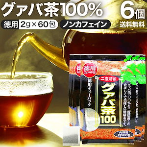 徳用グァバ茶100 2g*60包*6個 お茶パック ティーパック ティーバッグ お茶の葉 お茶ポット 茶葉 健康 茶 ダイエット ダイエットドリンク ダイエット食品