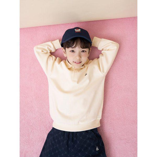 [Beanpole Kids] クマのモノグラムポイント 上下セット アイボリー (BI6141U090)