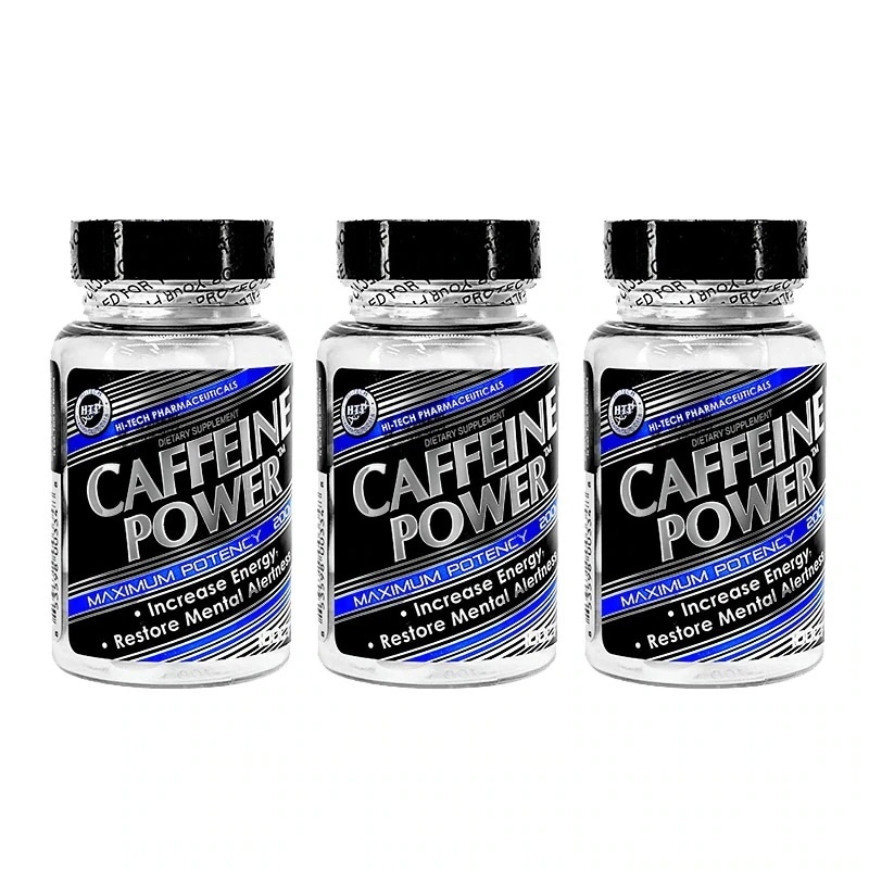 3本 カフェインパワー200mg 100錠 CaffeinePower 海外直送 国際書留郵便発送