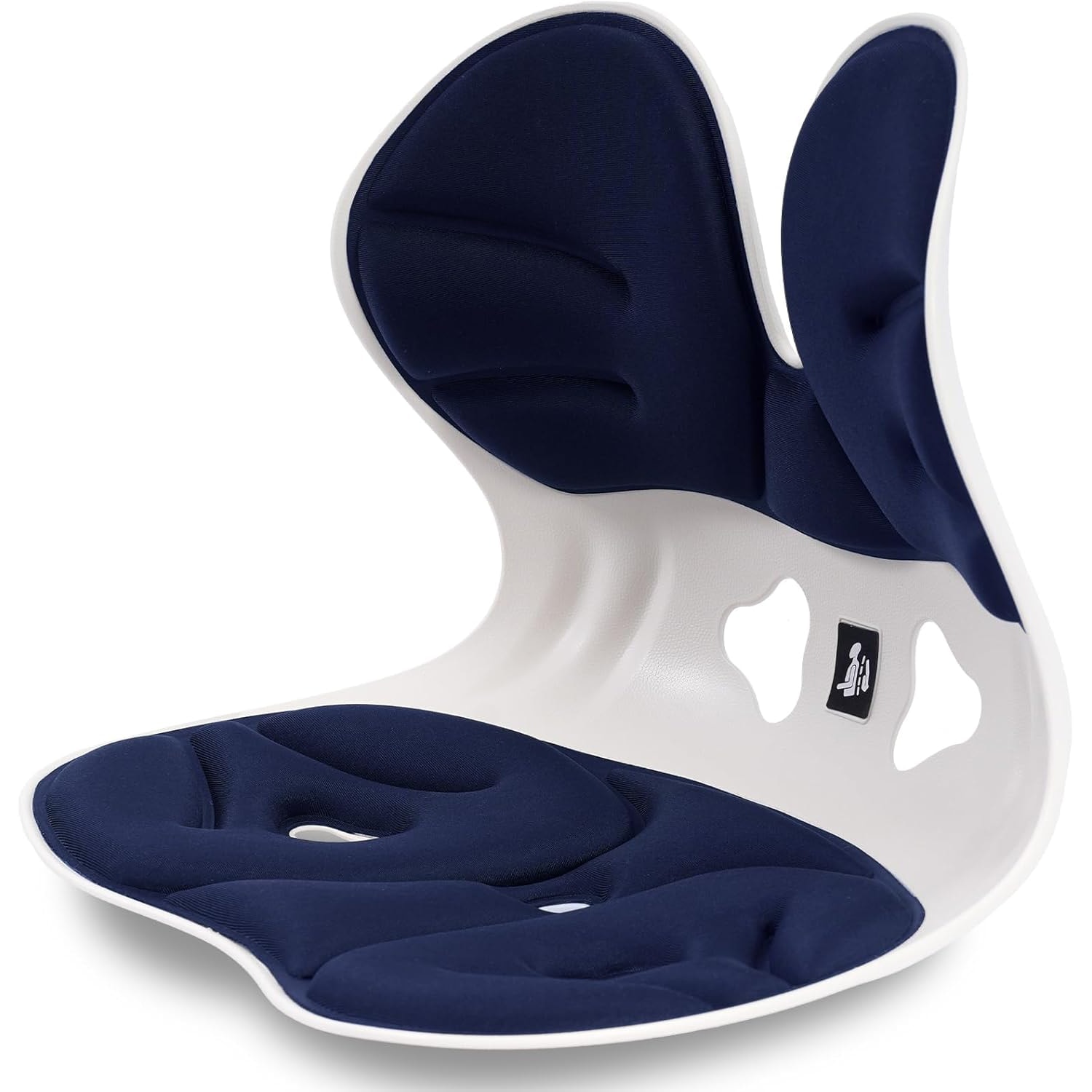 バランスチェア 腰痛 椅子 耐荷重150 骨盤矯正 猫背改善 椎間板ヘルニア予防 オフィス テレワーク 運転腰保護 学生姿勢改善 プレゼント お祝い 記念日 誕生日 男女兼用（ブルー）