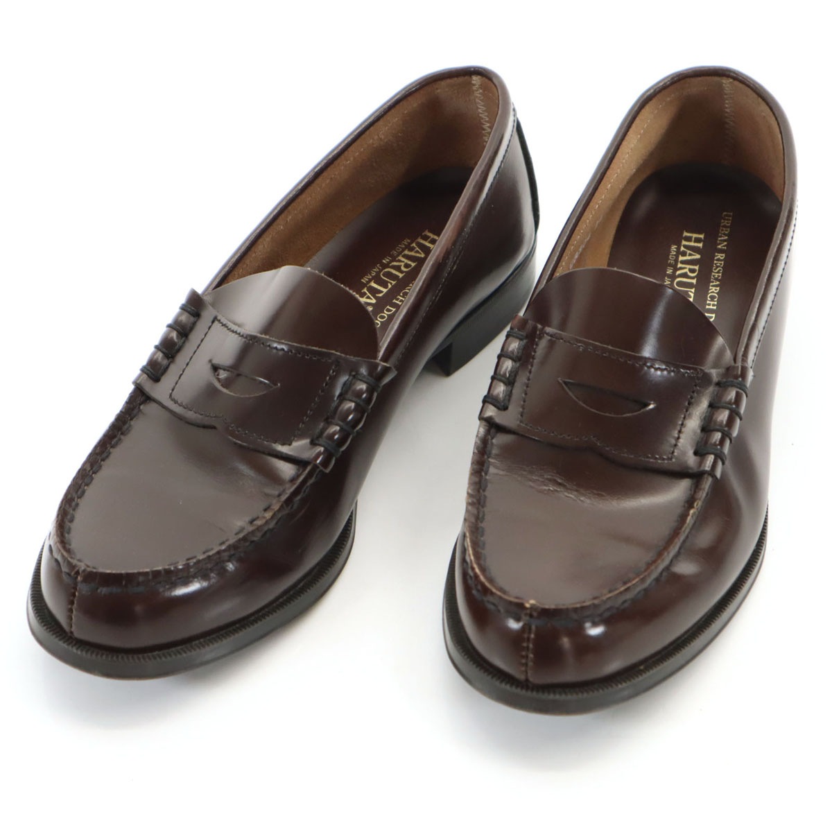 URBAN RESEARCH DOORS アーバンリサーチドアーズ HARUTA ハルタ別注 日本製 ローファー 24EE ブラウン レディース 古着