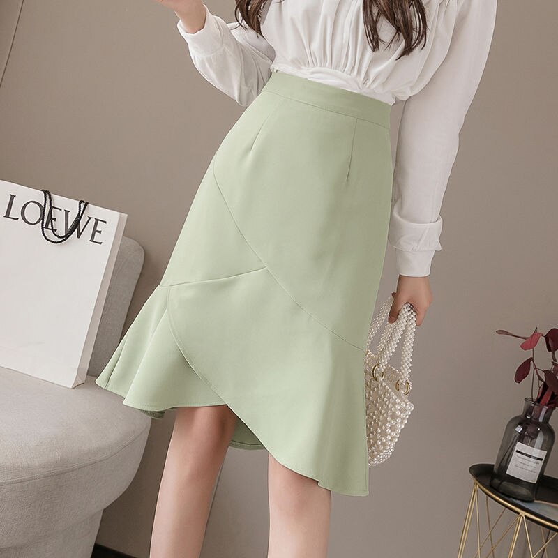 プリーツスカート 脚魅せミニスカート フレアスカート話題！サテンスカートフィッシュテールスカートスリムイレギュラーフリルラップアラウンドス タイトスカート マーメイドスカートマキシスカート