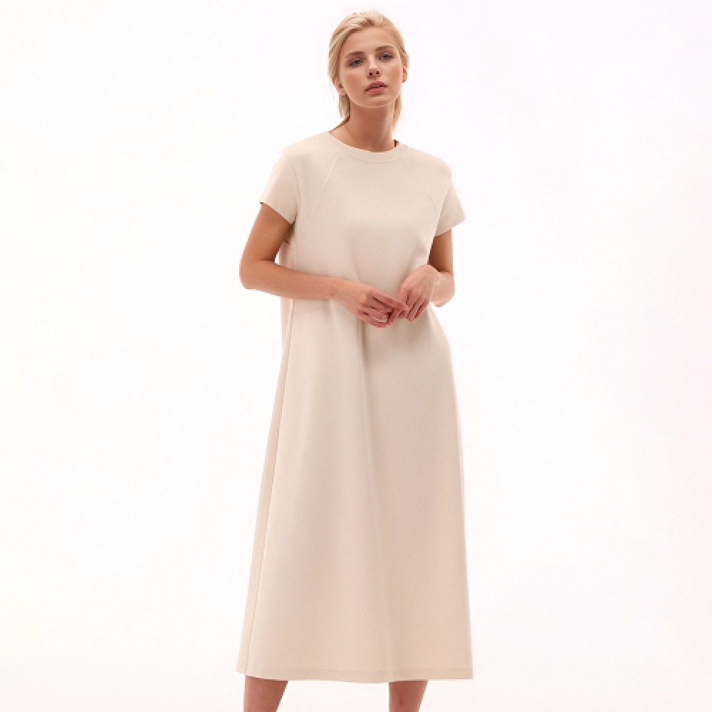 ACUD スウェットハーフスリーブロングドレス_2 カラー