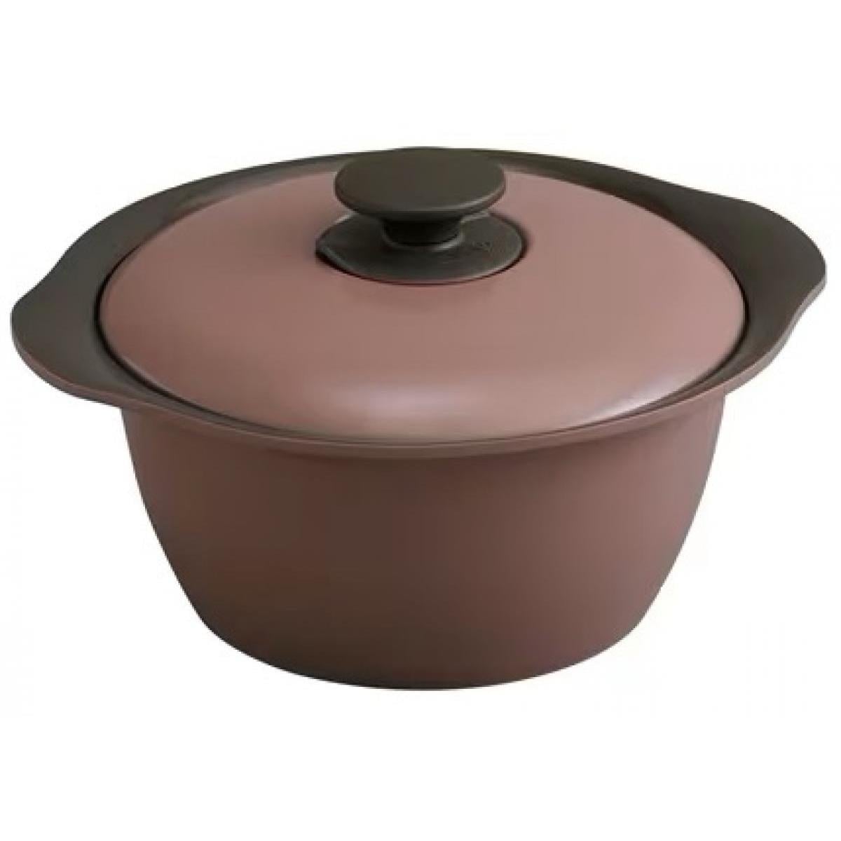 アイリスオーヤマ 無加水鍋 24cm MKS-24 メルティピンク　両手鍋 ふた付き ガス・IH対応 オーブン可