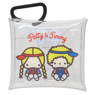 他サイト： パティ＆ジミー ミニポーチ クリアマルチケースSS ベーシック サンリオ キャラクター グッズの商品画像