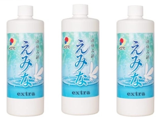 エコット 液体石鹸 えみな -Water- EXTRA 500ml 3個