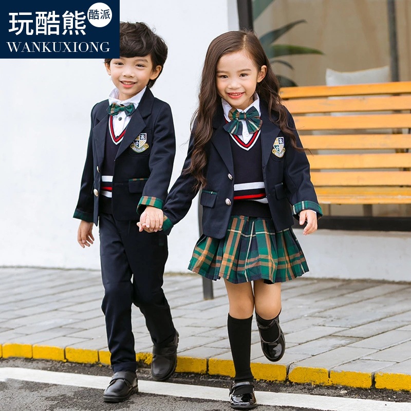 3点上下セット卒業式 小学校 男子 服 スーツ フォーマル 小学生 スーツ 女の子 チェック柄 3点セット シャツ 子供服 キッズ 制服入学式 発表会 ピアノ 七五三 韓国ベビー90-170