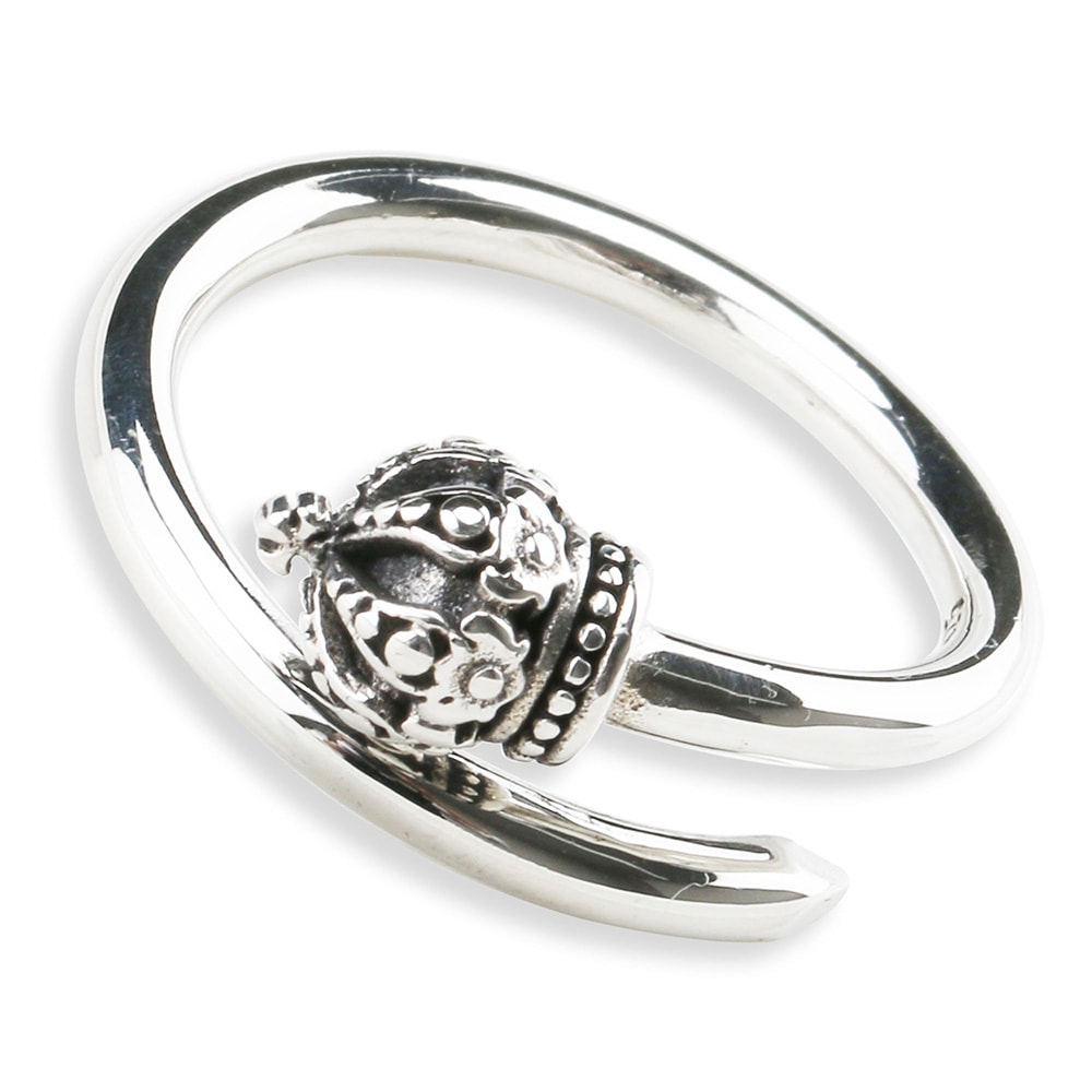 925 クラウン フォークリング [rs109]